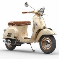 Scooter isolated on white background photo
