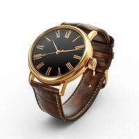 wrist watch on white background. 3d render photo