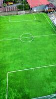 Aerial view of Mini Football field, soccer photo