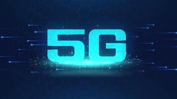 5G Logo Animation, 5G Network Logo Symbol Concept Of Global Networking And Digital Future For You video