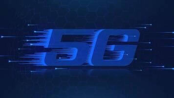 5G Logo Animation, 5G Network Logo Symbol Concept Of Global Networking And Digital Future For You video