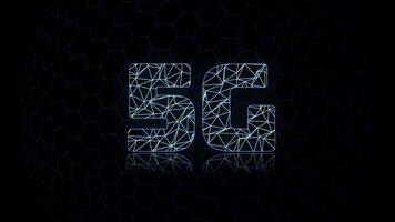 5G Logo Animation, 5G Network Logo Symbol Concept Of Global Networking And Digital Future For You video