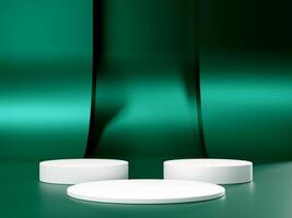 3d display product minimal scene with geometric podium platform. cylinder background 3d rendering with podium. stand for cosmetic products. Stage showcase on pedestal 3d studio photo