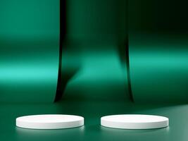 3d display product minimal scene with geometric podium platform. cylinder background 3d rendering with podium. stand for cosmetic products. Stage showcase on pedestal 3d studio photo
