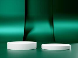 3d display product minimal scene with geometric podium platform. cylinder background 3d rendering with podium. stand for cosmetic products. Stage showcase on pedestal 3d studio photo