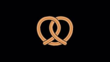 salatino animato movimento grafico con alfa canale. salatino 4k animazione per ragnatela, mobile, e utente interfaccia esigenze video