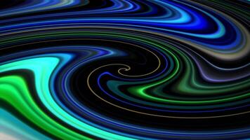 Colorful abstract background with psychedelic liquid swirl. Smoothly morphing multicolor vortex pattern with changing colors effect. Bright hippy style animation for art and music festivals. 4k, 60fps video