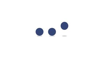 círculo Barra para Carregando animação , cenas do movimento gráfico animado 2d ilustração Projeto com azul cor video