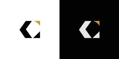 modern and unique letter C initials logo design vector