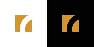 Modern and simple number 7 logo design vector