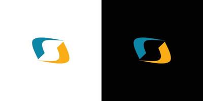 Modern and unique S logo design vector