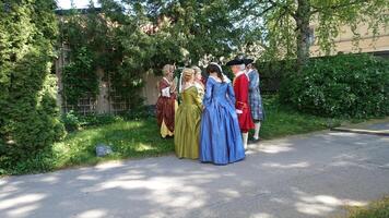 Uppsala, Sweden, May 18, 2024. A day at the Linnaeus Garden Party. 1700s theme. photo