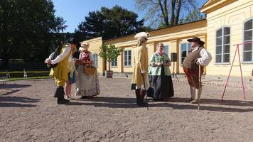 Uppsala, Sweden, May 18, 2024. A day at the Linnaeus Garden Party. 1700s theme. photo
