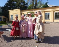 Uppsala, Sweden, May 18, 2024. A day at the Linnaeus Garden Party. 1700s theme. photo
