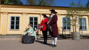 Uppsala, Sweden, May 18, 2024. A day at the Linnaeus Garden Party. 1700s theme. photo