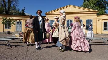 Uppsala, Sweden, May 18, 2024. A day at the Linnaeus Garden Party. 1700s theme. photo