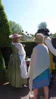 Uppsala, Sweden, May 18, 2024. A day at the Linnaeus Garden Party. 1700s theme. photo