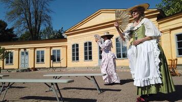 Uppsala, Sweden, May 18, 2024. A day at the Linnaeus Garden Party. 1700s theme. photo