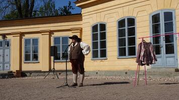 Uppsala, Sweden, May 18, 2024. A day at the Linnaeus Garden Party. 1700s theme. photo