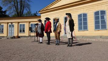 Uppsala, Sweden, May 18, 2024. A day at the Linnaeus Garden Party. 1700s theme. photo