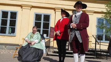 Uppsala, Sweden, May 18, 2024. A day at the Linnaeus Garden Party. 1700s theme. photo