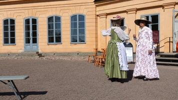 Uppsala, Sweden, May 18, 2024. A day at the Linnaeus Garden Party. 1700s theme. photo