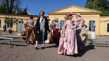 Uppsala, Sweden, May 18, 2024. A day at the Linnaeus Garden Party. 1700s theme. photo