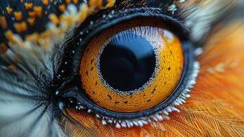 Macro Photography of a Bird's Eye photo