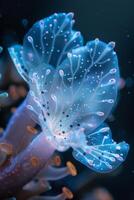 Close-Up of a Delicate Underwater Organism photo