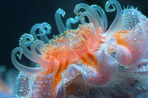 Close-Up of a Vibrant Sea Anemone photo