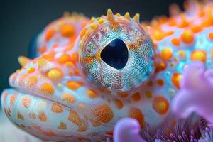 Close-up of a Colorful Underwater Creature photo