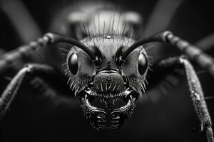 Close-up Portrait of an Ant's Face photo