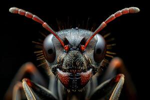 Close-Up Portrait of an Ant photo