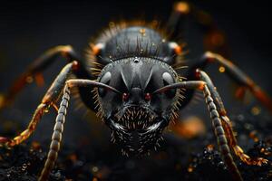 Close-up Portrait of an Ant photo