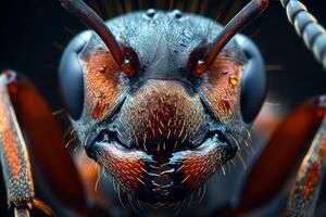 Close-Up Portrait of an Ant's Face photo