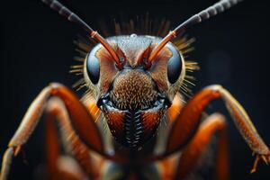 Close-Up Portrait of an Ant's Face photo