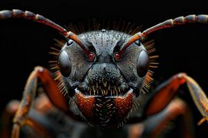 Close-up Portrait of an Ant's Face photo