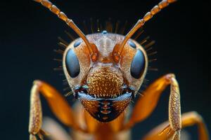 Close-up Portrait of an Ant photo