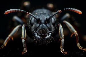 A Close-Up Look at a Black Ant photo