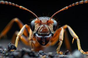 Close-up Portrait of an Ant photo
