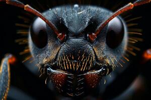 Macro Close-Up of an Ant's Face photo