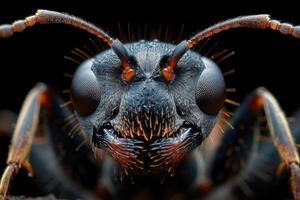 Close-up Portrait of an Ant's Face photo