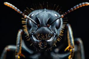 Close-up Portrait of an Ant photo