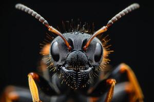 Close-up Portrait of an Ant's Face photo