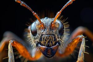 Close-up of an Insect's Face photo