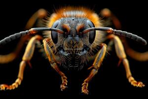 Close-up Portrait of a Bee photo