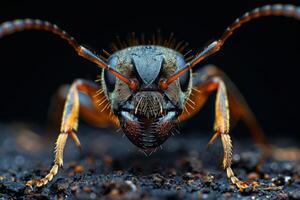 Close-Up Portrait of an Ant photo