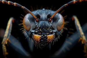 Close Up of an Ant's Face photo