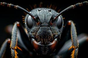 Close-up Portrait of an Ant's Face photo
