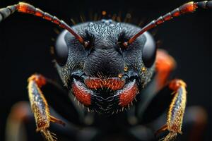 Close-Up Portrait of an Ant's Face photo